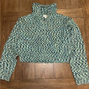 Superdown Blue and Green Knit Sweater